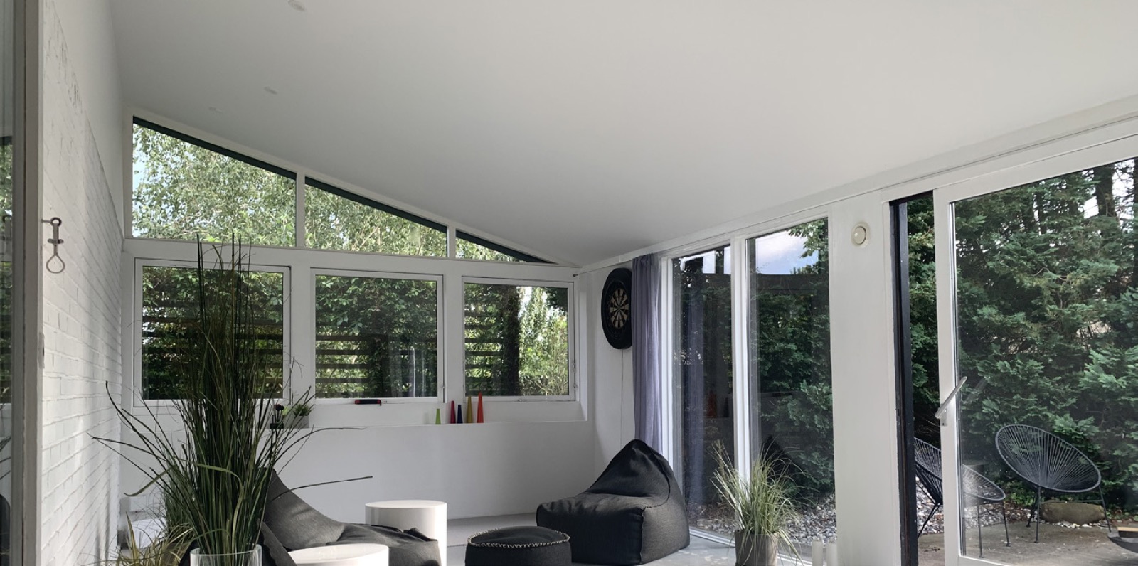 Udvidet tagflade — tag over tilbygning og garage